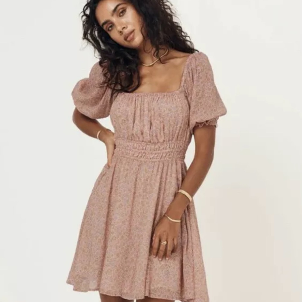 Spell Pink Floral Mini Dress - Picture 5 of 9